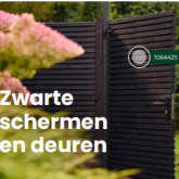 tuinschermen en deuren   zwart