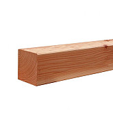 Douglas gesch paal 14 x 14 x 400 cm, groen geimpregneerd.