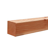 Douglas gesch paal 6,5 x 6,5 x 300 cm, groen geimpregneerd.