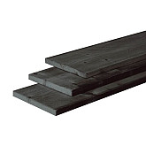 Douglas fijnbez plank - Zwart gedompeld