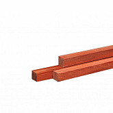Azobe Hardh paal fijnbez, gepunt 4 x 4 x 100 cm.
