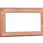 Douglas vast raam met melkglas