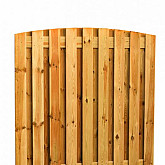 Grenen gesch plankenscherm - Toog