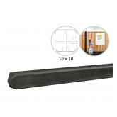 Betonpaal hoekpaal mdk t.b.v. betonplaten met rotsmotief 10 x 10 x 275cm ongecoat