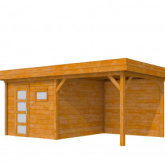 Douglas Topvision Premium Raaf, 298 x 298 en luifel 300 cm, transparant gespoten.