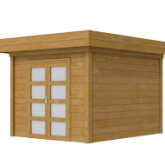Douglas Topvision Premium Roek, 298 x 298 cm, groen geïmpregneerd.