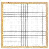 # TC Grenen betonijzertrellis, 180 x 180 cm, met maas 7,5 x 7,5 cm, in raamwerk 4,4 x 6,8 cm, groen 
