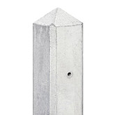 TC Betonpaal glad mdk 10 x 10 x 280 cm, GRIJS met kabeldoorvoer 