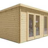 Blokhut - Tuinhuis Annabel | 40 mm | vuren Red Class Wood geïmpregneerd