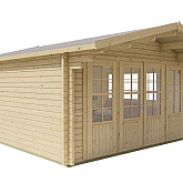 Blokhut - Tuinhuis Blackpool | 58 mm | vuren bruin geïmpregneerd