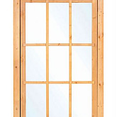 Douglas uitzetraam 9-ruits 100 x 155,4 cm, onbehandeld