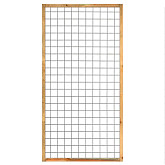 Eco gaastrellis, 90 x 180 cm, met maas 7,5 x 7,5 cm, in raamwerk 4,5 x 4,5 cm, groen geimp