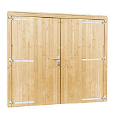 Vuren dubbele deur Extra breed - Extra hoog