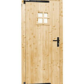 Vuren enkele deur 1-ruitje