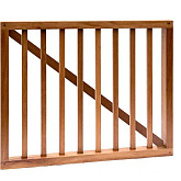 Hardhouten spijlenpoort