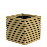 Bloembak Elan 60 Excellent, 60 x 60 x 60 cm, groen geïmpregneerd.
