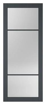 SlimLine deur FA 2581 SL | Zwart gegrond - Met gelaagd mat glas