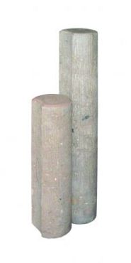 Palissade Ø11 x 60 cm - Grijs met inkeping
