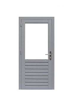 Hardhouten enkele glas deur Prestige