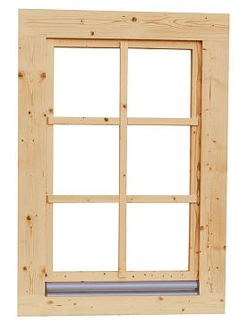 Vuren Prestige draai-kiep raam met dubbel glas
