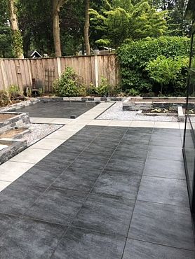 Kera Twice 60x60x4,8 cm Moonstone Black