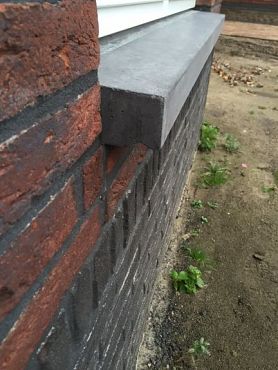 Raamdorpel 12x100/9x4 cm Grijs - Te bestellen op maat tot 1.50m