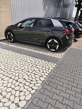 H-verbandsteen 8 cm Antraciet komo - 10 m2/pp - 1m2/pl