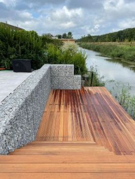 Gaaspaneel met maas 4,5 x 4,5 cm stekloos, 100 x 200 cm, verzinkte draad 5mm