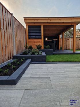 Patio terrastegel 40x80x5 cm Light Grey ( verpakt op ww pallet)