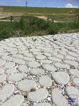 Keigrassteen 45x45x10 cm grijs - 6 stuks per laag