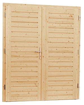 Vuren dubbele deur - 5-puntssluiting