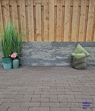 Splitblok 15x15x60 cm Concrete 2.0 ( verpakt op ww pallet)