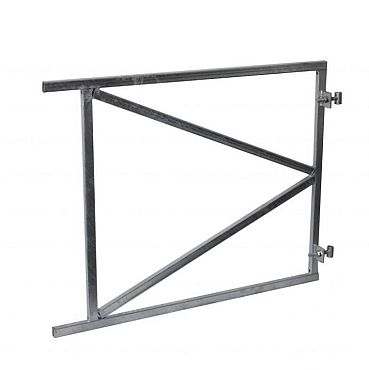 Verstelbaar stalen poortframe 100x80cm - bxh - vuurverzinkt.
