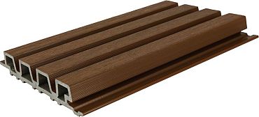 NewTechWood HKC co-extrusie Castellation PRO35 gevelbekleding, 3,3 x 21,5 x 230 cm, Ipe.