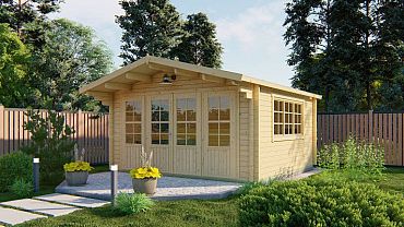 Blokhut - Tuinhuis Blackpool | 58 mm | vuren groen geïmpregneerd