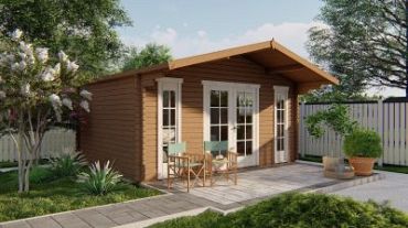 Blokhut - Tuinhuis Gustav | 44 mm | vuren Red Class Wood geïmpregneerd