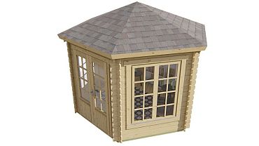 Blokhut - Tuinhuis Nora | 34 mm | vuren Red Class Wood geïmpregneerd