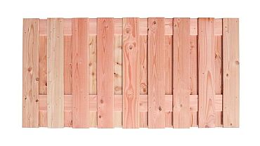 Douglas gesch plankenscherm 19-pl | 1,6x14 cm, 180 x 90 cm, onbehandeld.