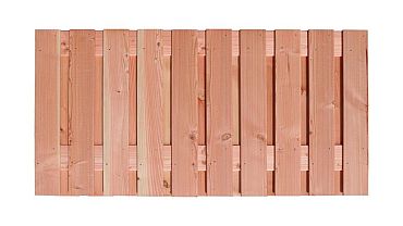 Douglas gesch plankenscherm 21-pl | 1,6x14 cm, 180 x 90 cm t.b.v. betonsysteem, onbehandeld.