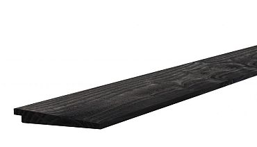 Douglas Zweeds rabat, 1,0-2,1 x 16,5 x 300 cm, zwart gedompeld