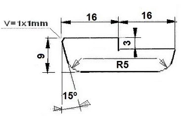 Glaslat S1  9x32mm 100mu | 3mm sponning L=4.60m