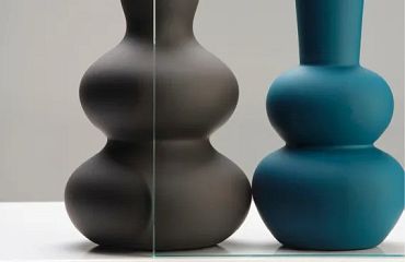 SlimLine deur FA 2574 SL | Zwart gegrond - Met blank veiligheidsglas