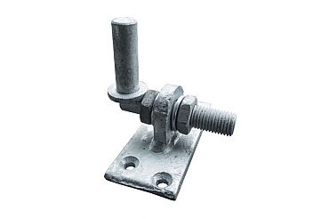 Plaatduim/opschroef verstelbaar verz pen 16mm