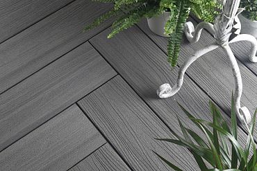 WPC 22,5x138mm Fiberdeck Harmony Ocean Grey massief L=3.00m FSC®100%
