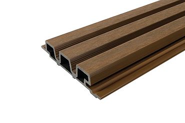 Klasse D WPC WEO35 cladding Teak 33x170mm (wb 140mm) L 290cm - FSC®100%