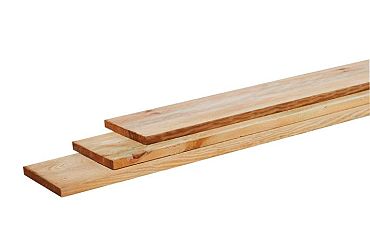 # Grenen gesch tuinplank 1,5 x 14,0 x 180 cm, groen geimpregneerd.