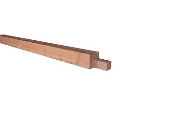 Douglas geschaafde hoekstaander met inkeping t.b.v. zelfbouw 14 x 14 x