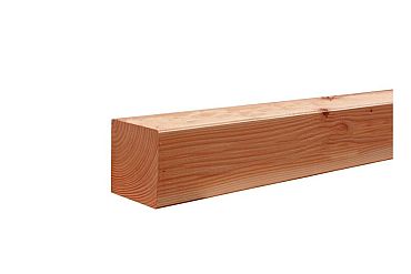 Douglas gesch paal 6,5 x 6,5 x 300 cm, onbehandeld.
