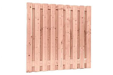Douglas gesch plankenscherm 19-pl | 1,6x14 cm, 180 x 180 cm, onbehandeld.