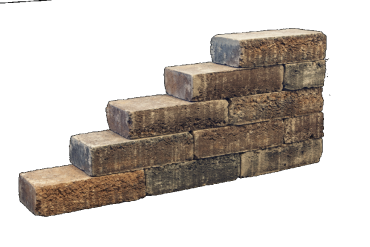 PILESTONE LINE WALNUT 40X15X10CM
